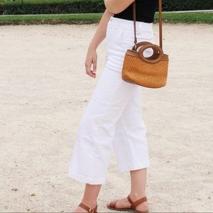 J. Crew White Wide Leg Crop - Size 26